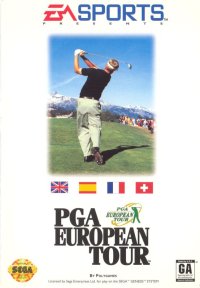 PGA European Tour Sega Genesis US box art